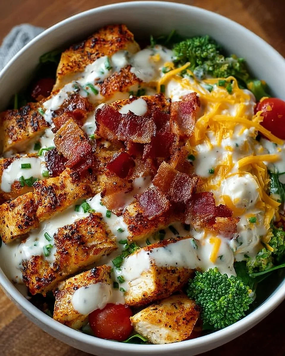 Irresistible Chicken Bacon Ranch Keto Bowls in 40 Minutes