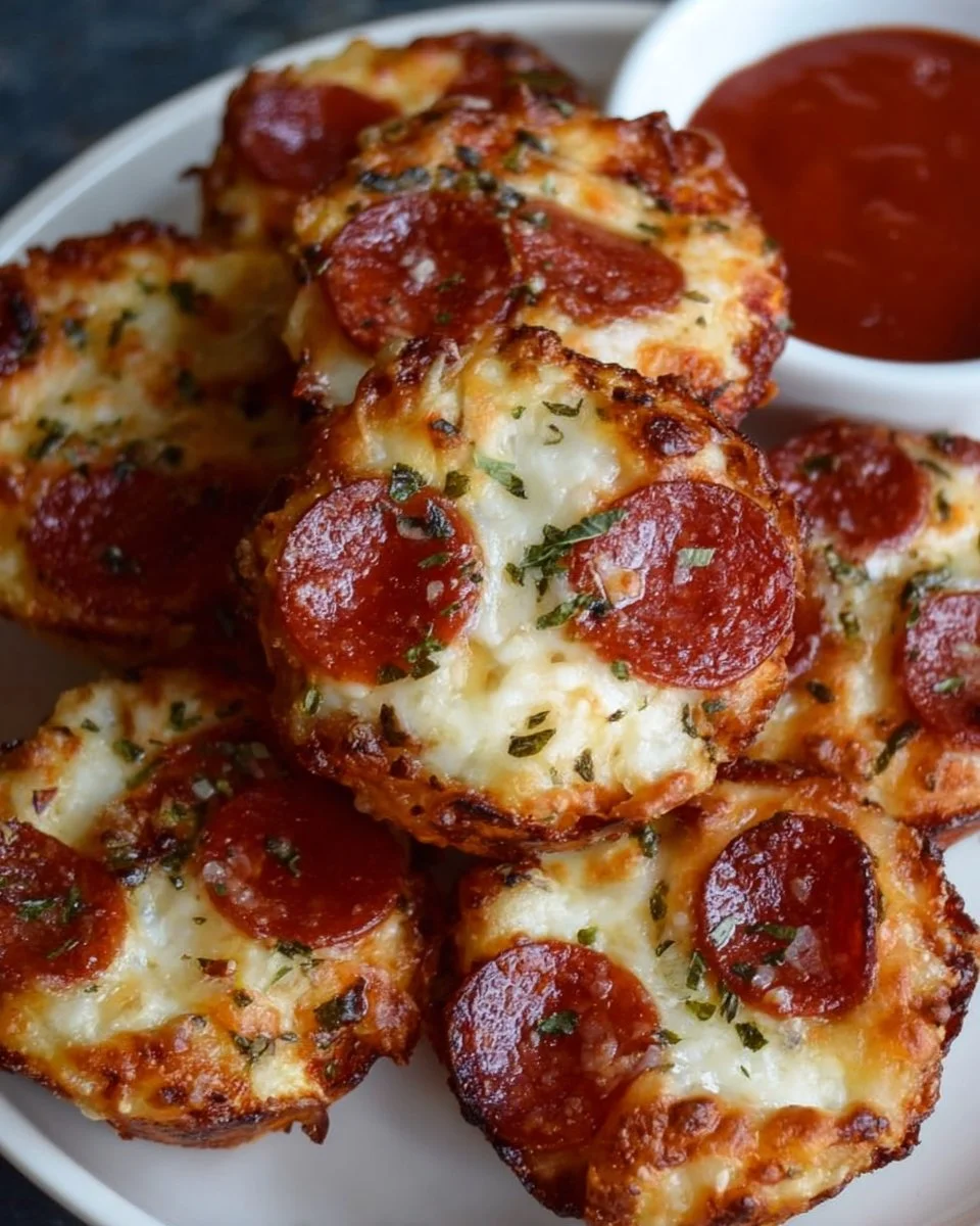 Keto Pepperoni Pizza Bites Recipe