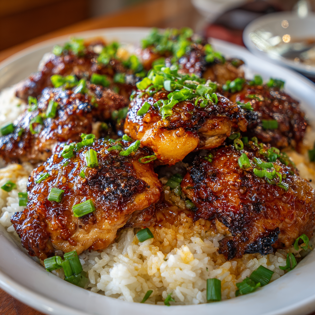 Spicy Maple Chicken &amp; Coconut Rice