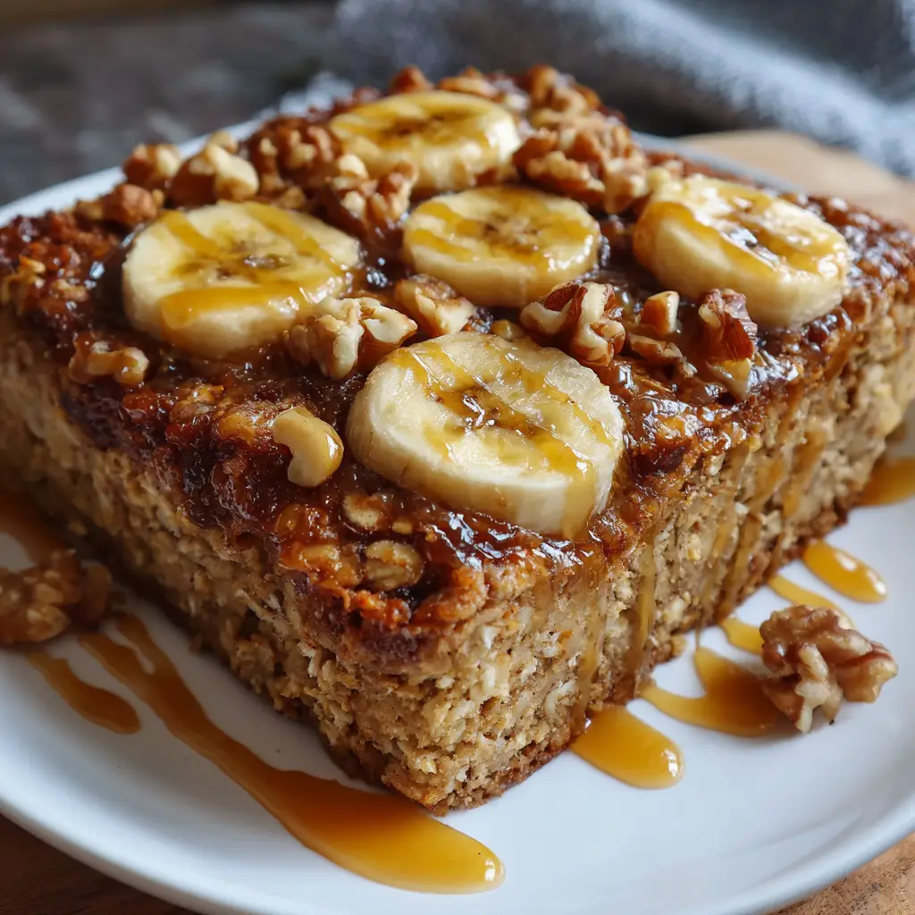 Banana Cinnamon Oat Breakfast Bake