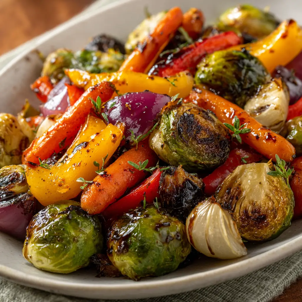 Balsamic Glazed Roasted Vegetables