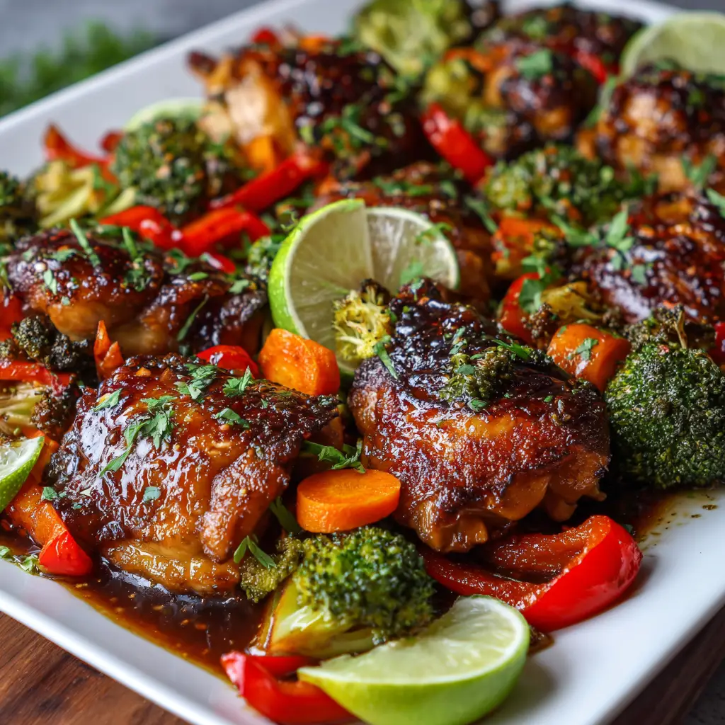 Sheet Pan Thai Chicken Dinner